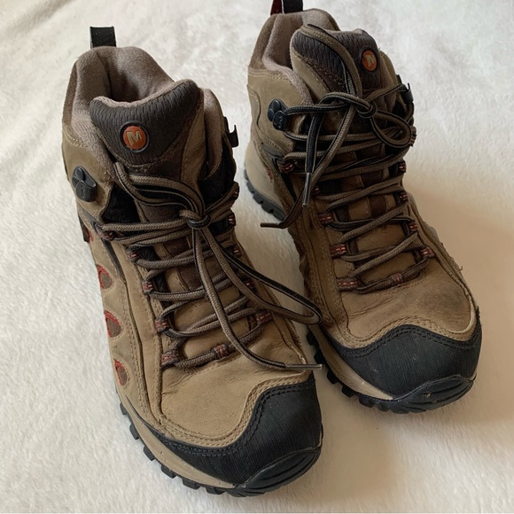 Women's Merrell Waterproof Vibram Hiking Boots Size 8.5 - Picture 13 of 14